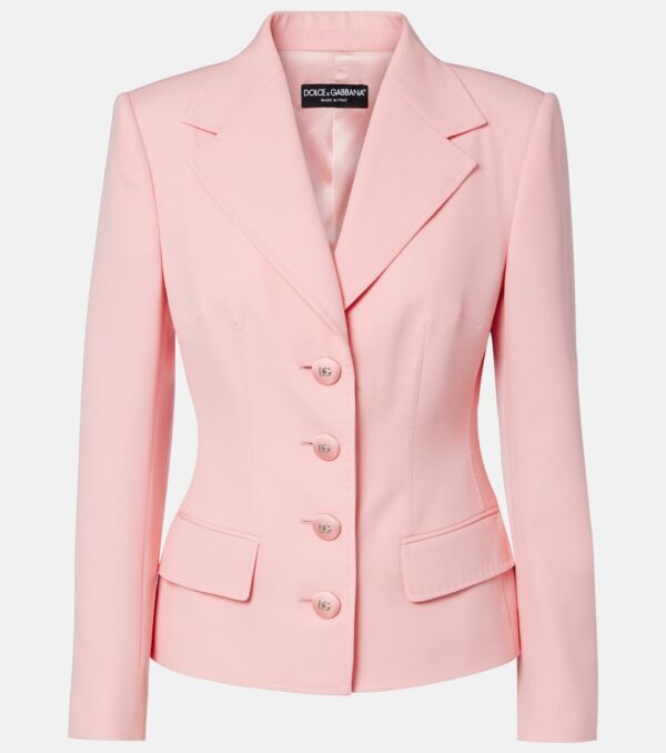 Dior Bar Jacket — Pale Pink Wool
