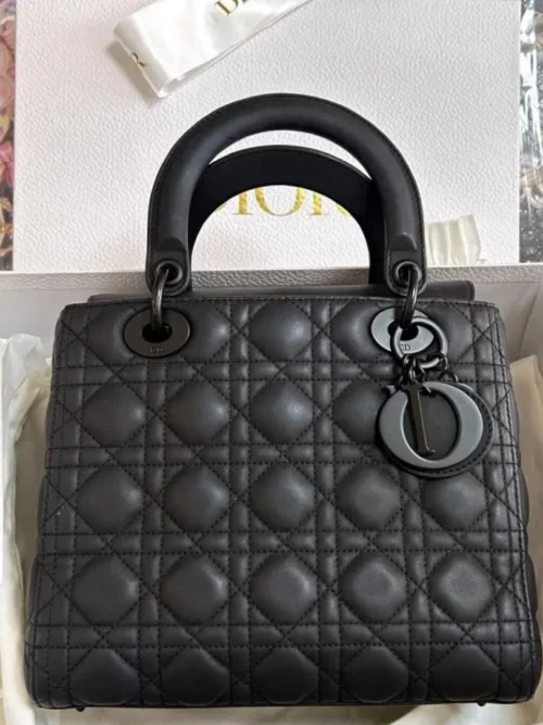 Dior Lady Dior Medium Bag — Black Cannage