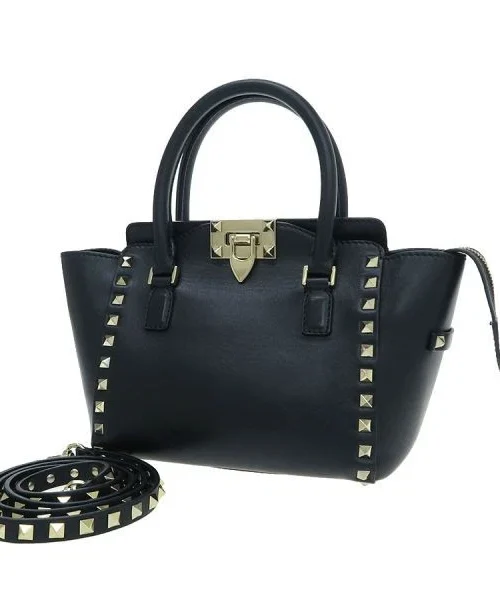 Valentino Garavani Rockstud Tote Bag — Black