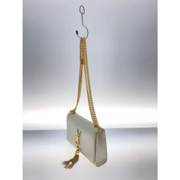 Saint Laurent Kate Tassel Clutch — Gold